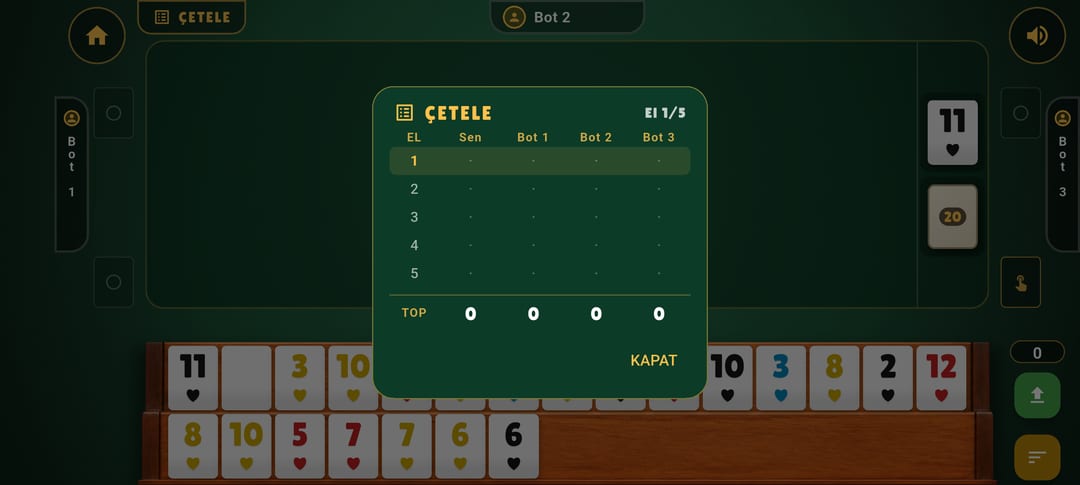 101 Okey Masası — 2