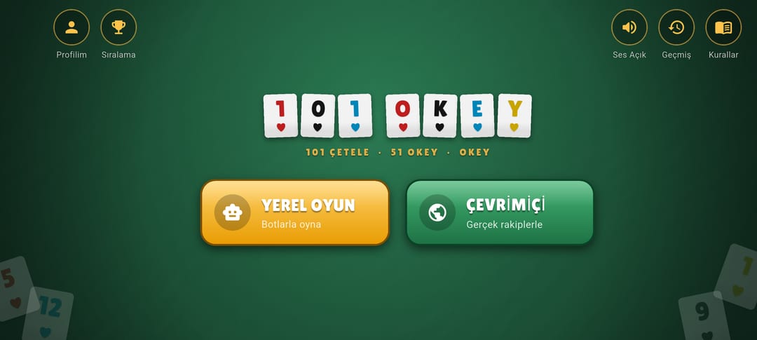 101 Okey Masası — 3